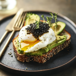 Avocado Toast with Poached Egg and Caviar