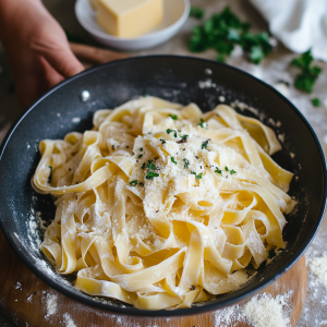 Handmade Pasta with Truffle Cream Sauce